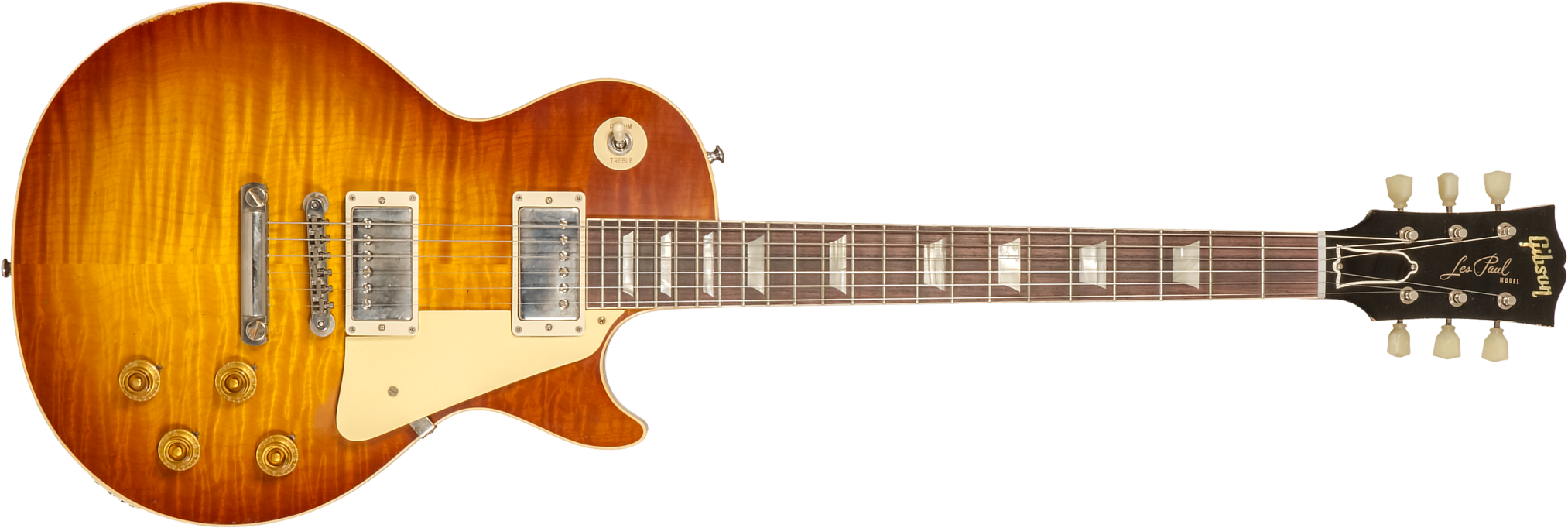 Gibson Custom Shop M2m Les Paul Standard 1959 Reissue 2h Ht Rw #94327 - Murphy Lab Light Aged Ice Tea Burst - Guitare Électrique Single Cut - Main pic