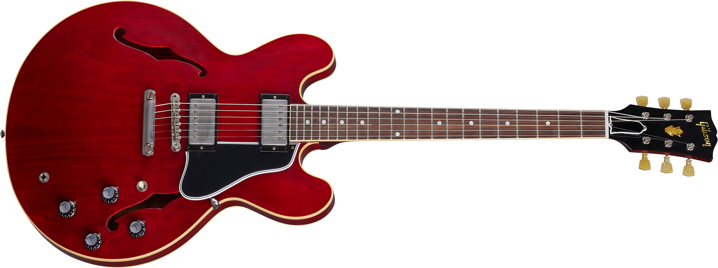 Gibson Custom Shop Murphy Lab Es-335 1961 Reissue 2h Ht Rw - Ultra Light Aged Sixties Cherry - Guitare Électrique 1/2 Caisse - Main picture