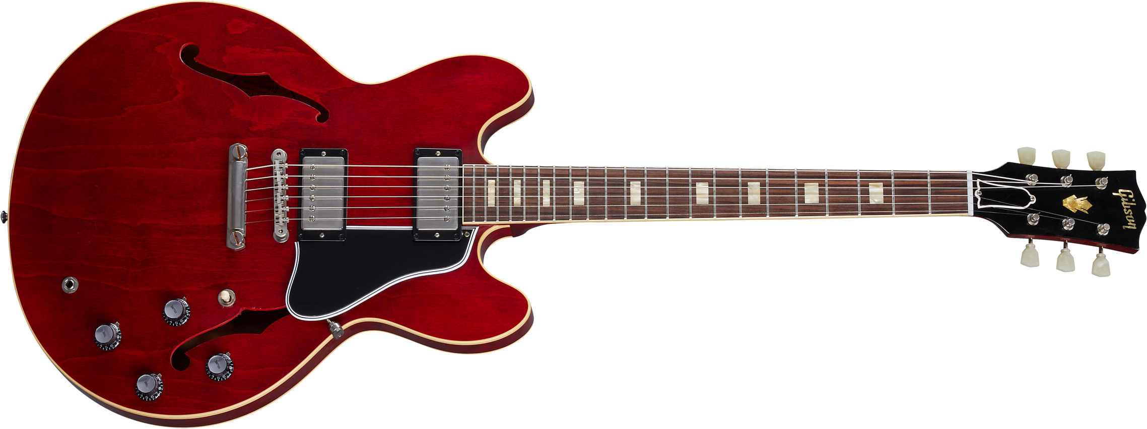 Gibson Custom Shop Murphy Lab Es-335 1964 Reissue 2h Ht Rw - Ultra Light Aged Sixties Cherry - Guitare Électrique 1/2 Caisse - Main picture