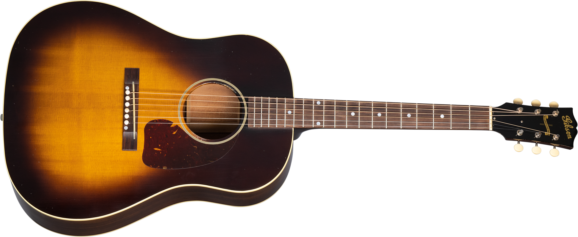 Gibson Custom Shop Murphy Lab J-45 Banner 1942 Dreadnought Epicea Acajou Rw - Light Aged Vintage Sunburst - Guitare Acoustique - Main picture
