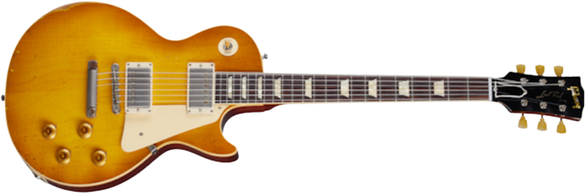 Gibson Custom Shop Murphy Lab Les Paul Standard 1958 Reissue 2h Ht Rw - Heavy Aged Lemon Burst - Guitare Électrique Single Cut - Main picture