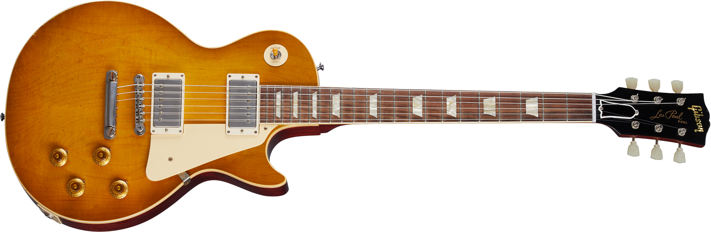 Gibson Custom Shop Murphy Lab Les Paul Standard 1958 Reissue 2h Ht Rw - Light Aged Lemon Burst - Guitare Électrique Single Cut - Main picture