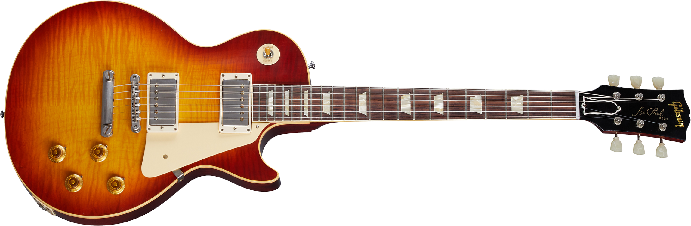 Gibson Custom Shop Murphy Lab Les Paul Standard 1959 Reissue 2h Ht Rw - Ultra Light Aged Sunrise Teaburst - Guitare Électrique Single Cut - Main pictu