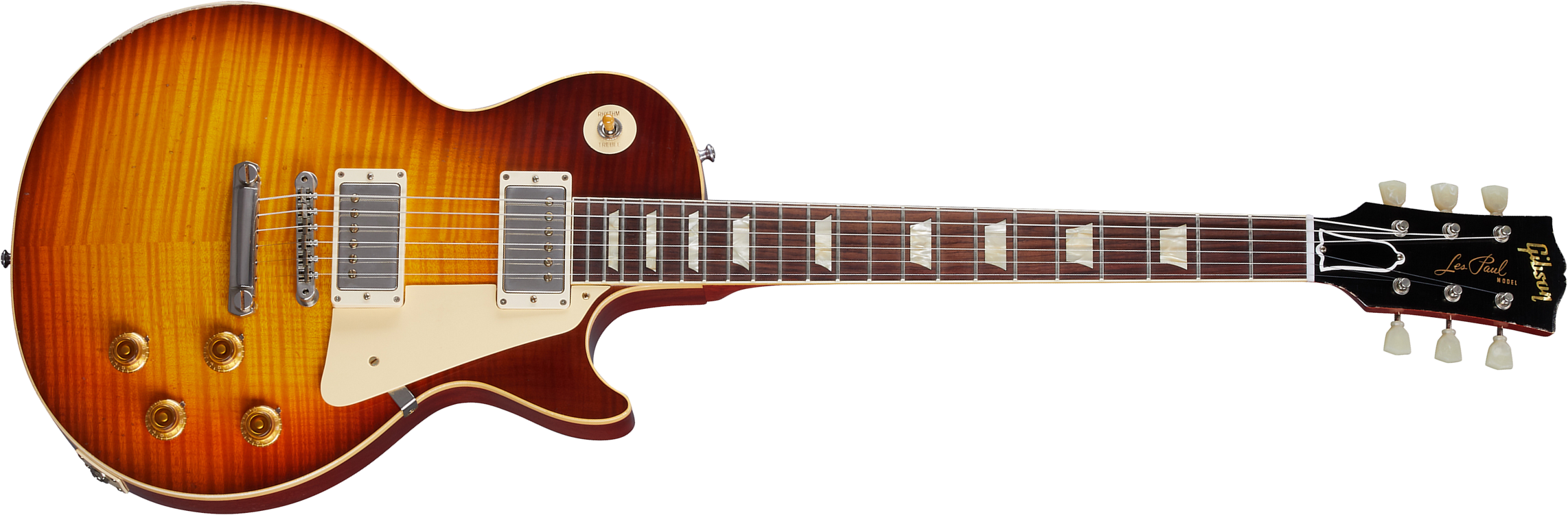 Gibson Custom Shop Murphy Lab Les Paul Standard 1959 Reissue 2h Ht Rw - Light Aged Royal Tea Burst - Guitare Électrique Single Cut - Main picture