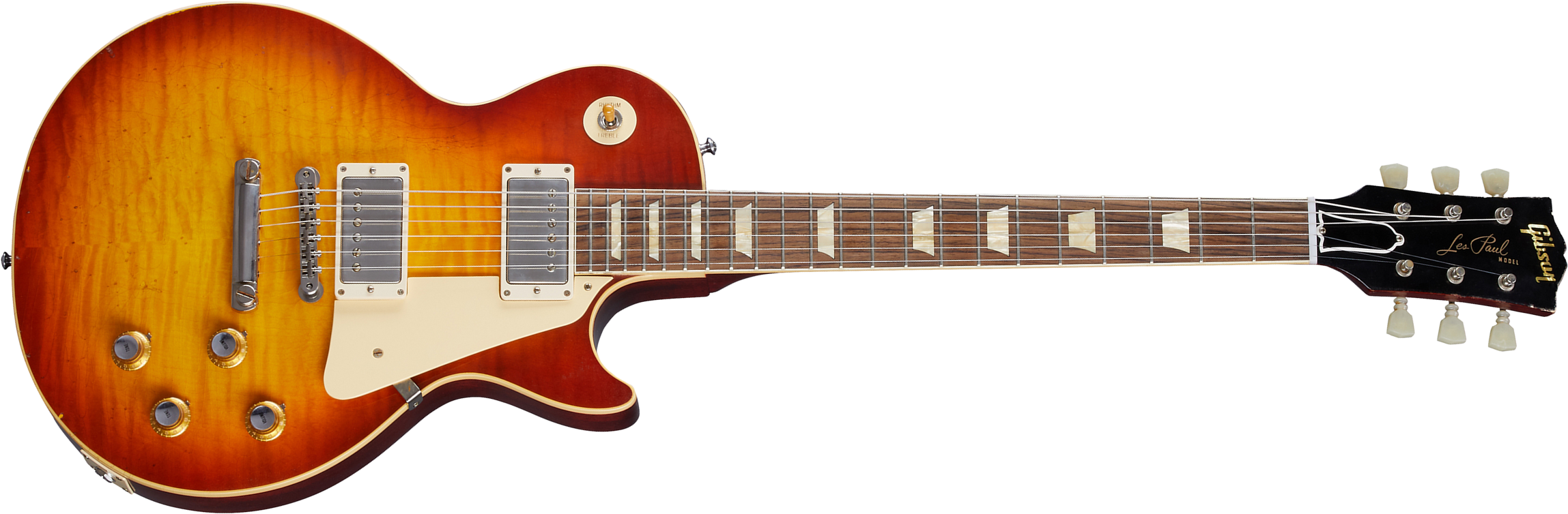 Gibson Custom Shop Murphy Lab Les Paul Standard 1960 Reissue - Light Aged Tomato Soup Burst - Guitare Électrique Single Cut - Main picture