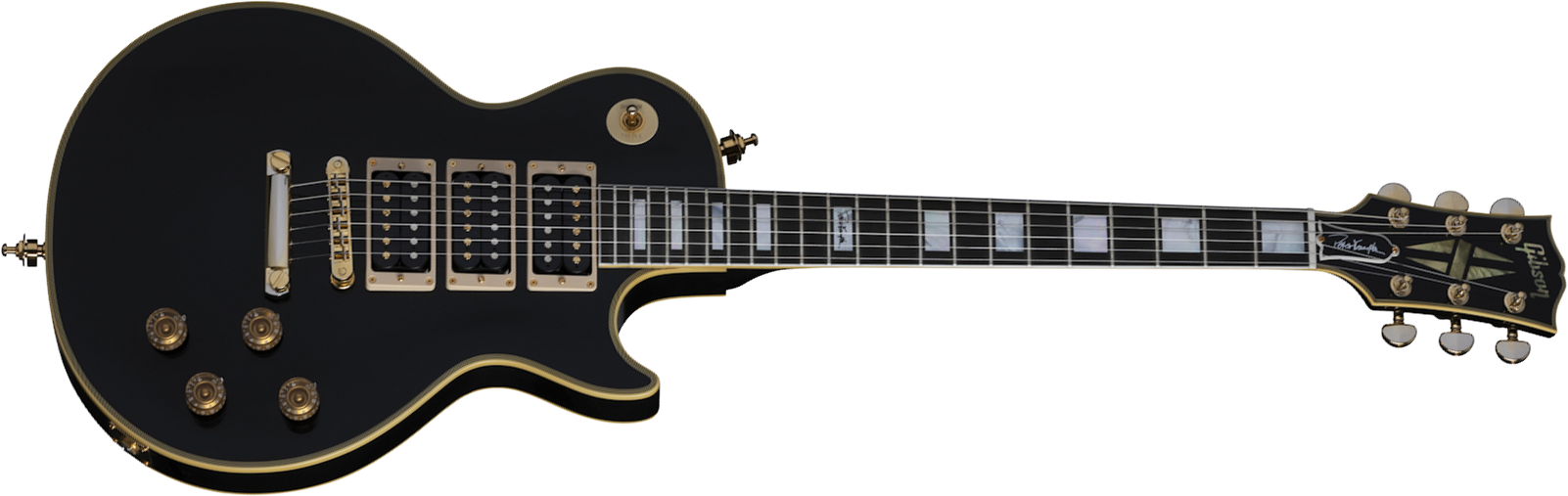Gibson Custom Shop Peter Frampton Les Paul Custom Phenix Signature 3h Ht Eb - Vos Ebony - Guitare Électrique Single Cut - Main picture