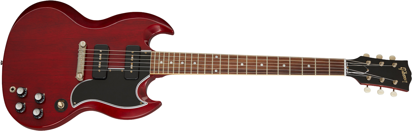 Gibson Custom Shop Sg Special 1963 Reissue 2p90 Ht Rw - Vos Cherry Red - Guitare Électrique Double Cut - Main picture
