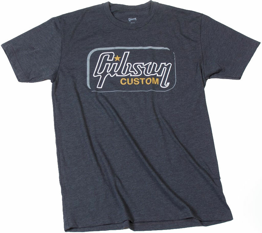 Gibson Custom T Large Heathered Gray - L - T-shirt - Main picture