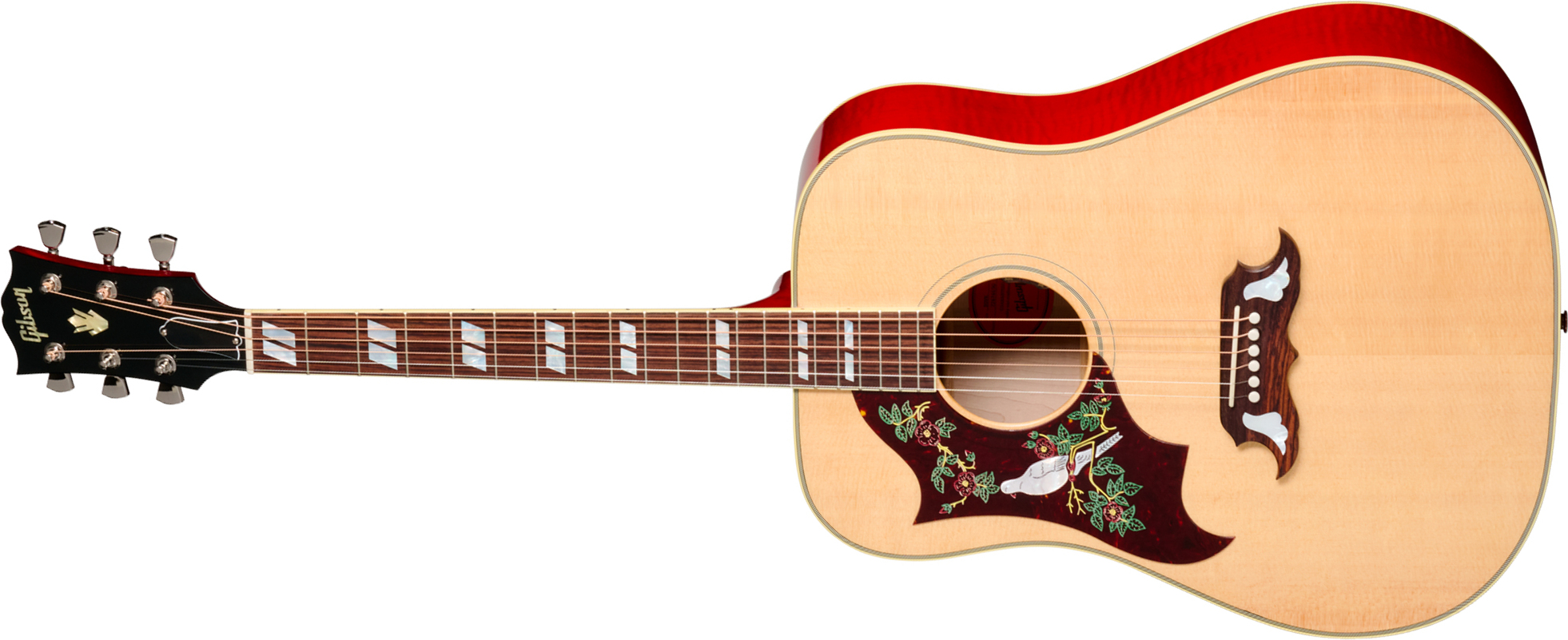 Gibson Dove Lh Original (baggs Hifi Dna) Dreadnought Gaucher Epicea Erable Rw - Antique Natural - Guitare Folk - Main picture