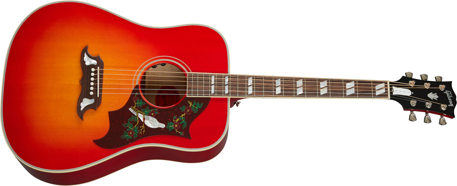 Gibson Dove Original 2020 Dreadnought Epicea Erable Rw - Vintage Cherry Sunburst - Guitare Electro Acoustique - Main picture