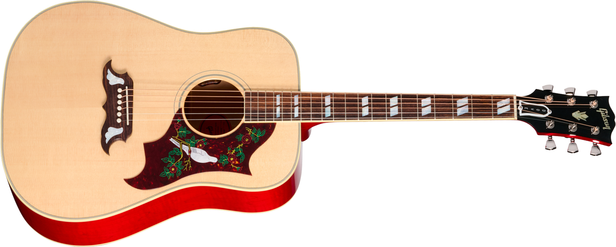 Gibson Dove Original (baggs Hifi Dna) Dreadnought Epicea Erable Rw - Antique Natural - Guitare Folk - Main picture