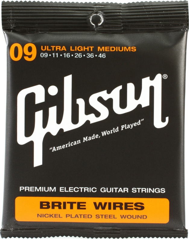 Gibson Jeu De 6 Cordes Electric (6) Brite Wires Seg-700ulmc 09-46 - Cordes Guitare Électrique - Main picture