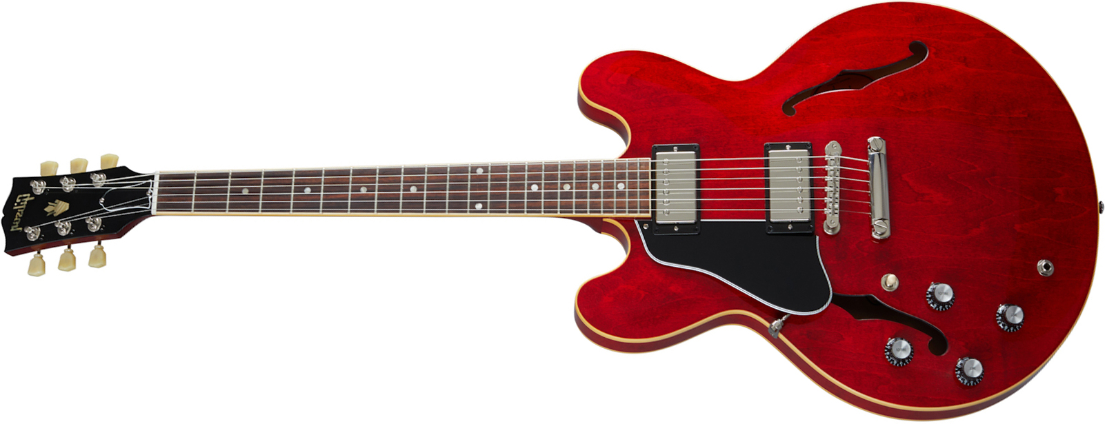 Gibson Es-335 Dot Lh Original 2020 Gaucher 2h Ht Rw - Sixties Cherry - Guitare Électrique Gaucher - Main picture
