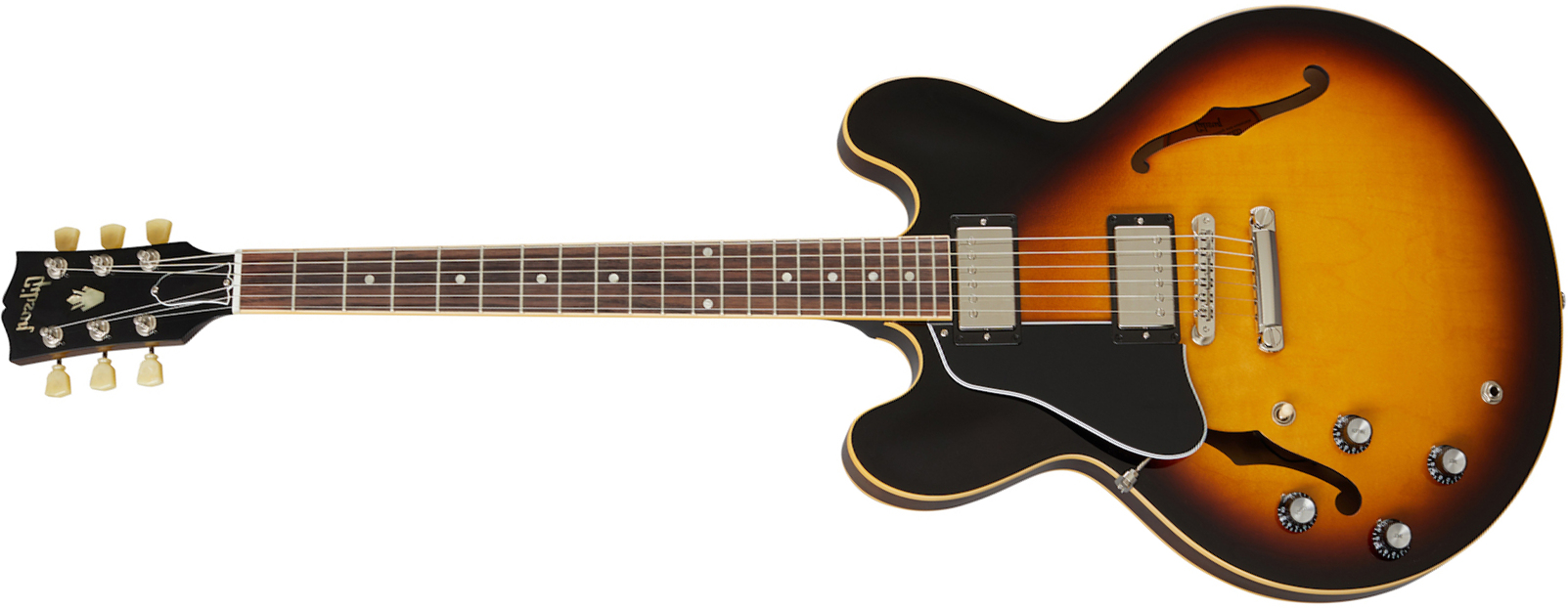 Gibson Es-335 Dot Lh Original 2020 Gaucher 2h Ht Rw - Vintage Burst - Guitare Électrique Gaucher - Main picture
