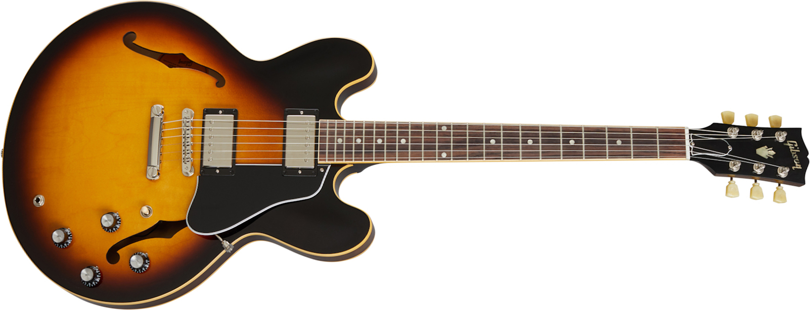 Gibson Es-335 Dot Original 2020 2h Ht Rw - Vintage Burst - Guitare Électrique 1/2 Caisse - Main picture