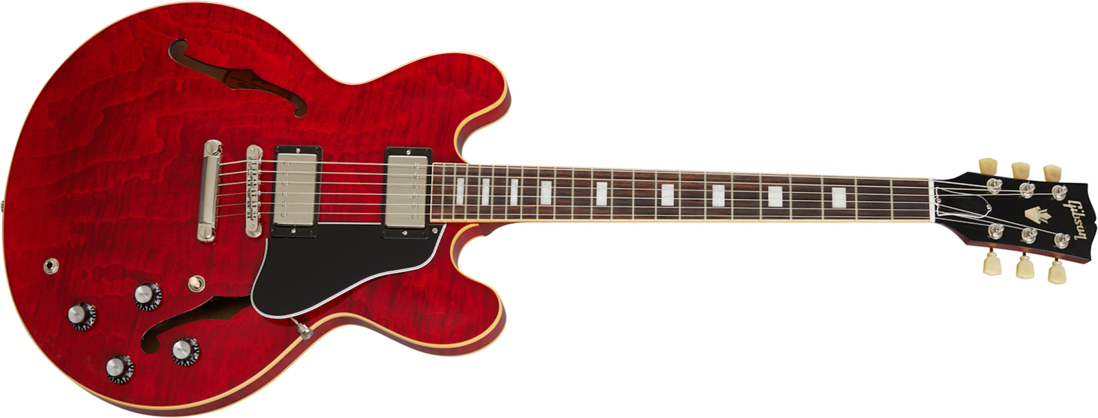 Gibson Es-335 Figured Original 2020 2h Ht Rw - Sixties Cherry - Guitare Électrique 1/2 Caisse - Main picture