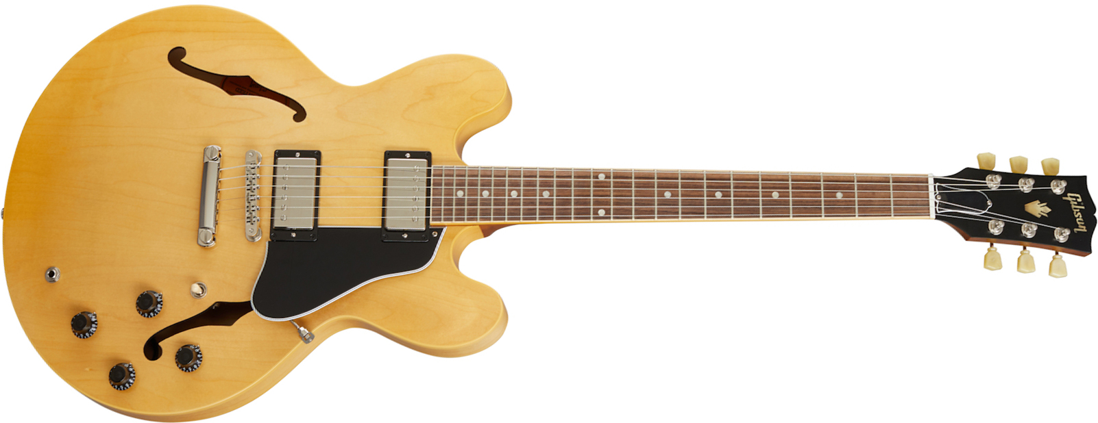 Gibson Es-335 Satin Modern 2020 Hh Ht Rw - Satin Vintage Natural - Guitare Électrique 1/2 Caisse - Main picture