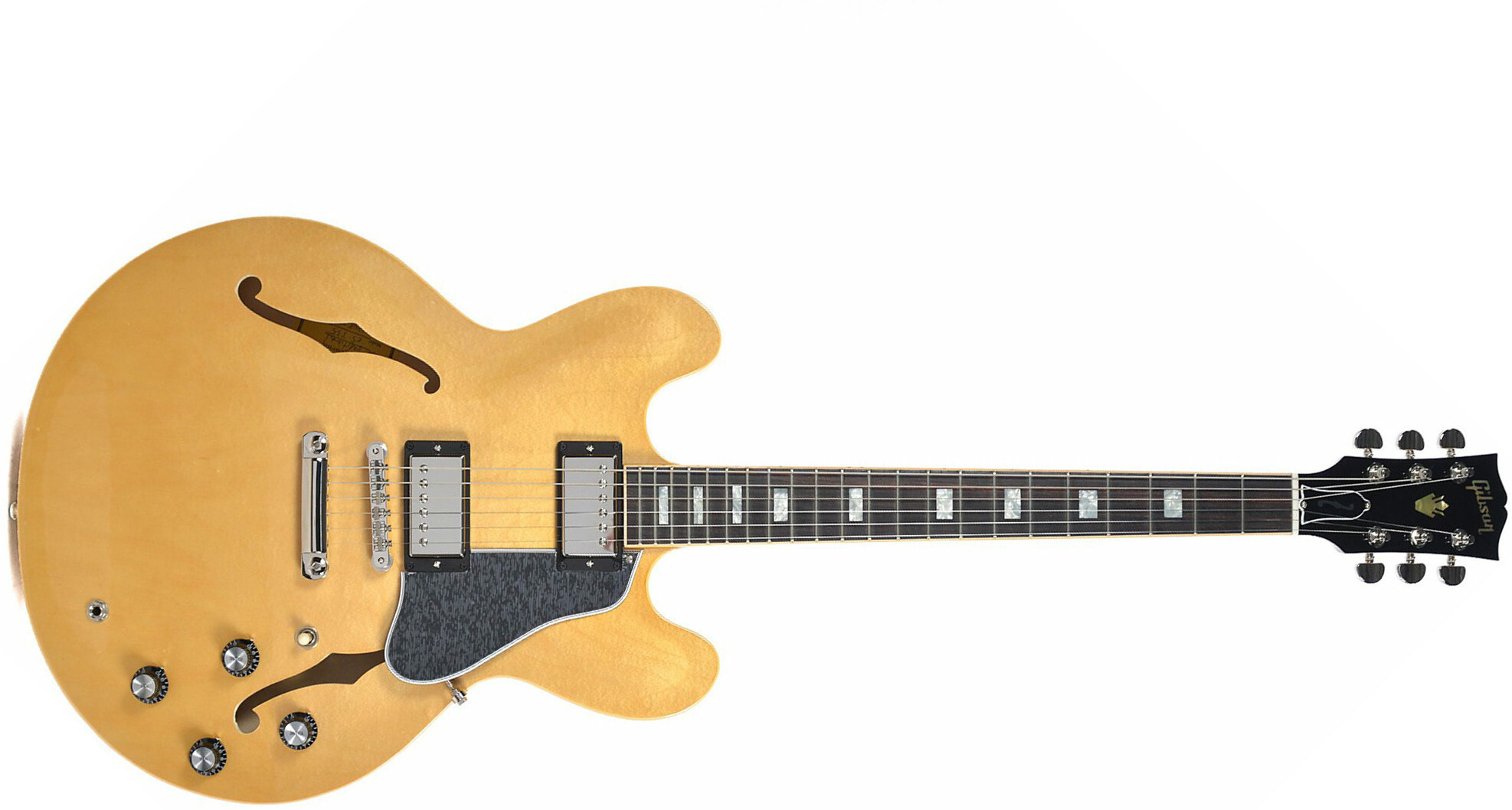 Gibson Es-335 Traditional 2018 Ltd - Dark Vintage Natural - Guitare Électrique 1/2 Caisse - Main picture