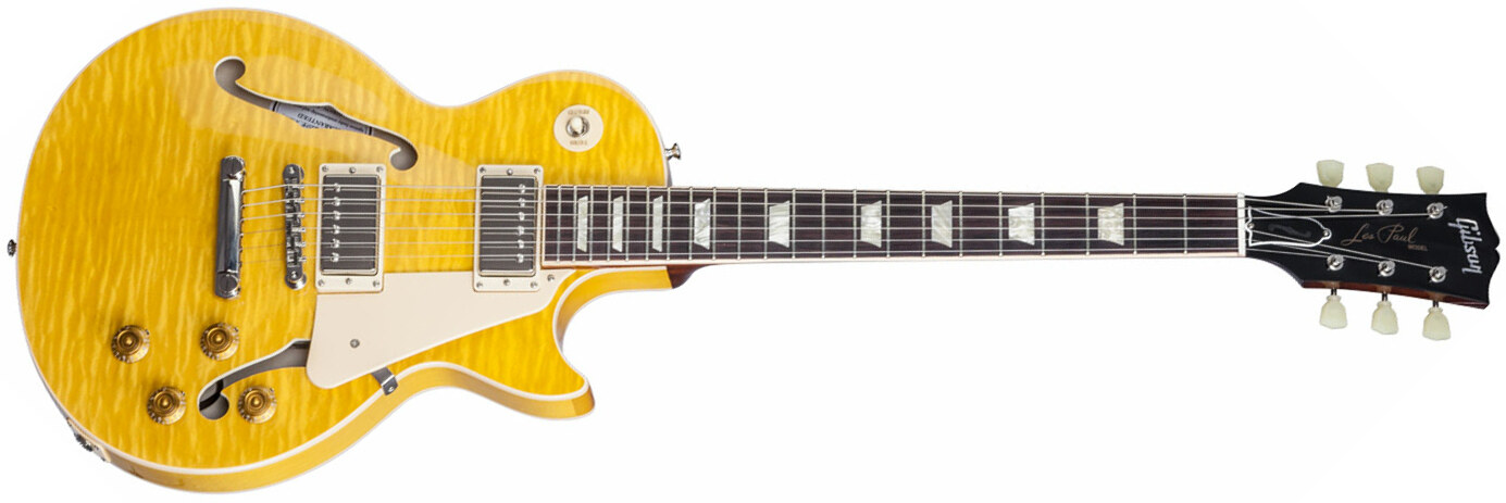 Gibson Es-les Paul 2016 - Trans Amber - Guitare Électrique 1/2 Caisse - Main picture