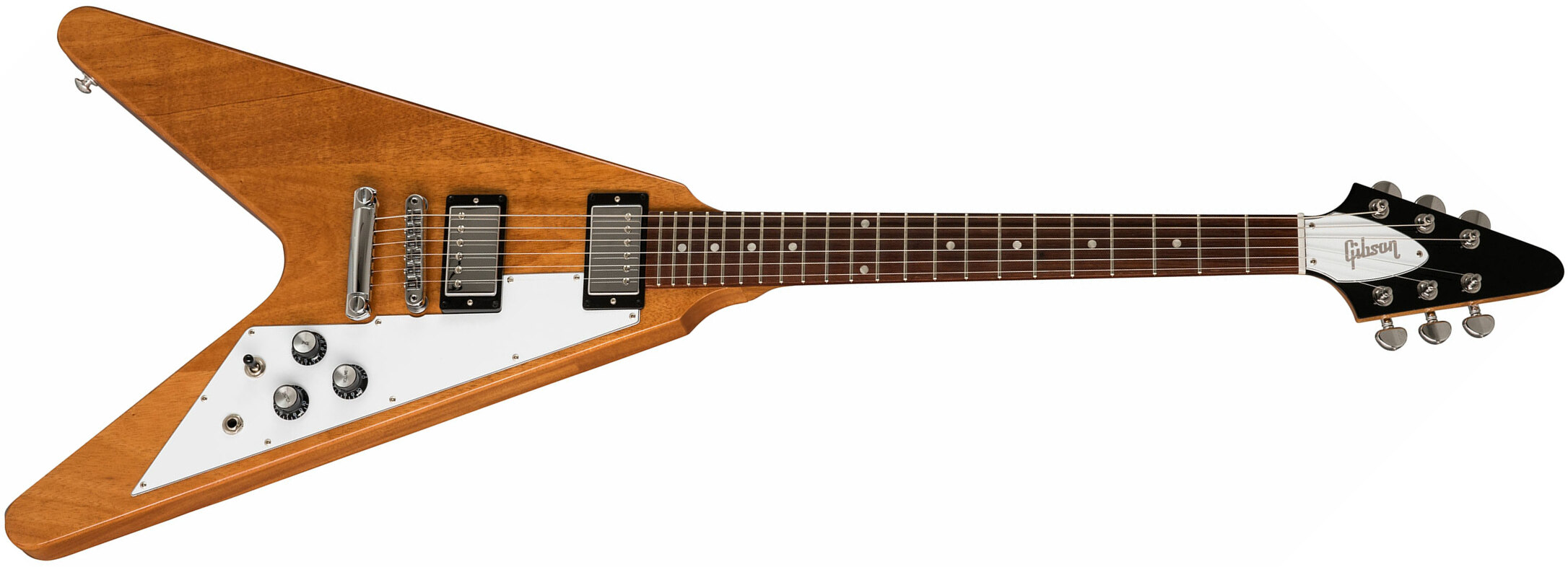 Gibson Flying V 2019 Hh Ht Rw - Antique Natural - Guitare Électrique MÉtal - Main picture