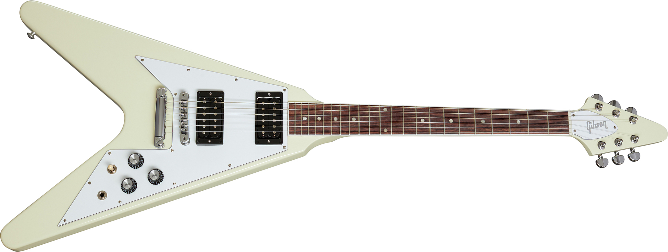 Gibson Flying V 70s Original 2h Ht Rw - Classic White - Guitare Électrique RÉtro Rock - Main picture