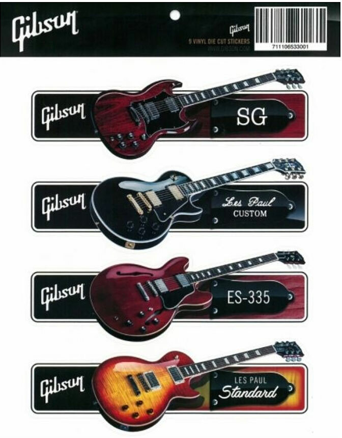 Gibson Guitar Sticker Pack 2018 - Autocollant & Stickers - Main picture