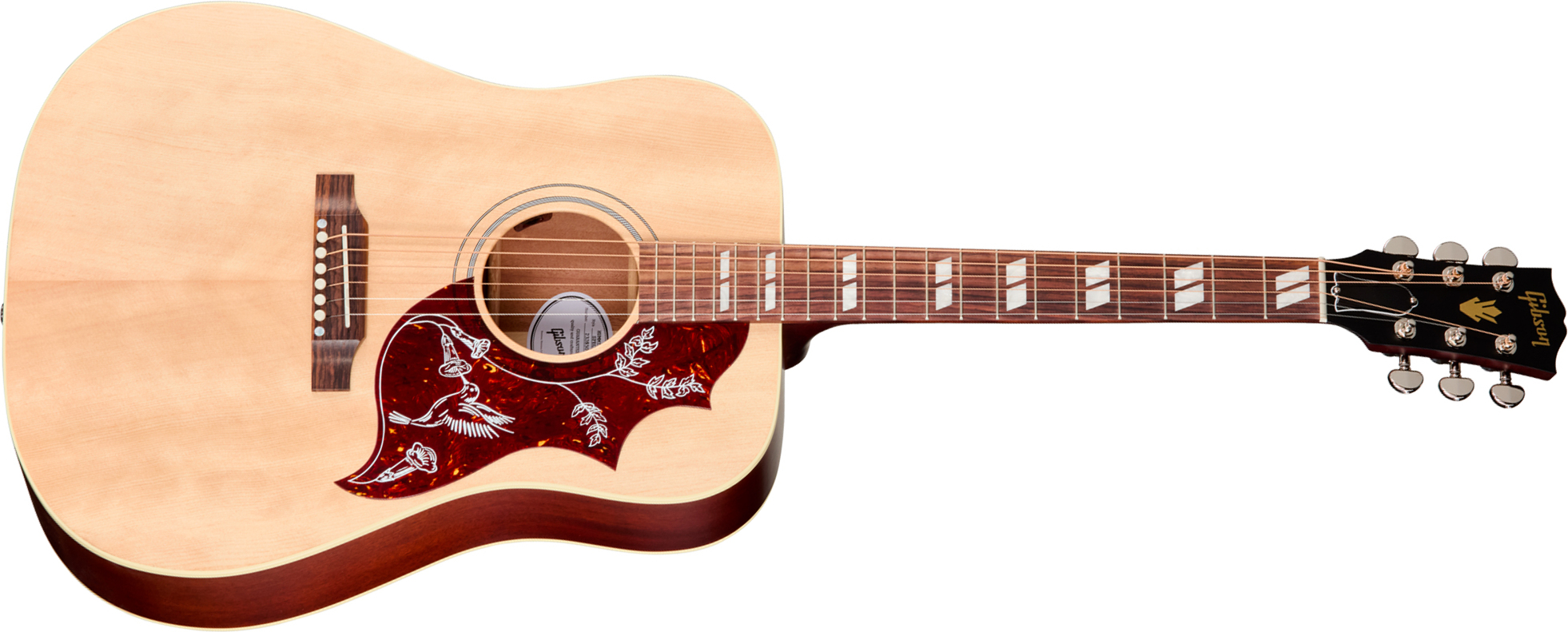 Gibson Hummingbird Special Modern Dreadnought Cbd Epicea Acajou Rw - Satin Natural - Guitare Folk - Main picture