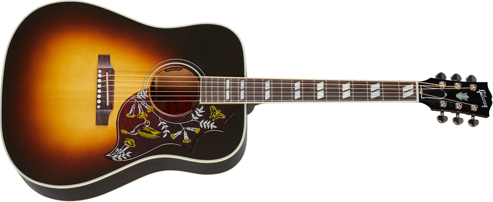Gibson Hummingbird Standard Modern Dreadnought Epicea Acajou Rw - Vintage Sunburst - Guitare Electro Acoustique - Main picture