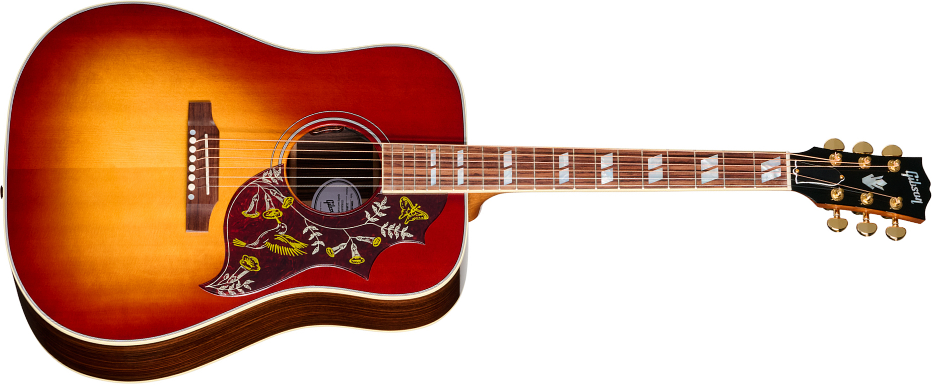 Gibson Hummingbird Standard Rosewood (baggs Hifi Dna) Dreadnought Epicea Palissandre Rw - Rosewood Burst - Guitare Folk - Main picture