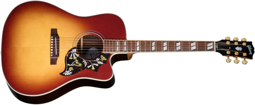 Gibson Hummingbird Standard Rosewood Ec Epicea Palissandre Rw - Rosewood Burst - Guitare Folk - Main picture