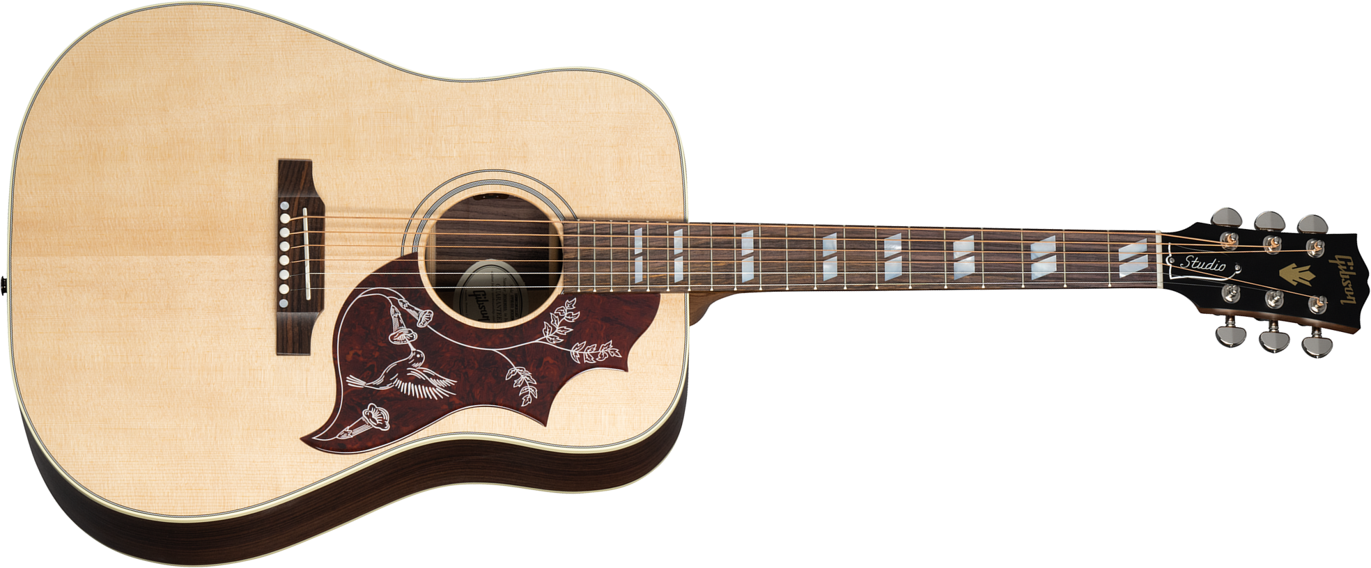 Gibson Hummingbird Studio Rosewood Modern 2024 Dreadnought Epicea Palissandre Rw - Satin Natural - Guitare Folk - Main picture