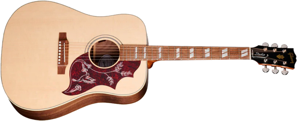 Gibson Hummingbird Studio Walnut Dreadnought Epicea Noyer Wal - Natural - Guitare Folk - Main picture