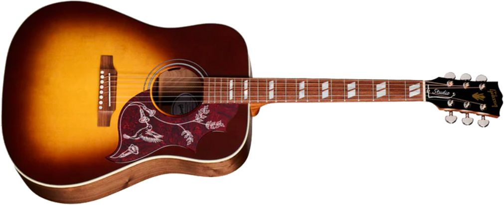 Gibson Hummingbird Studio Walnut Dreadnought Epicea Noyer Wal - Walnut Burst - Guitare Folk - Main picture