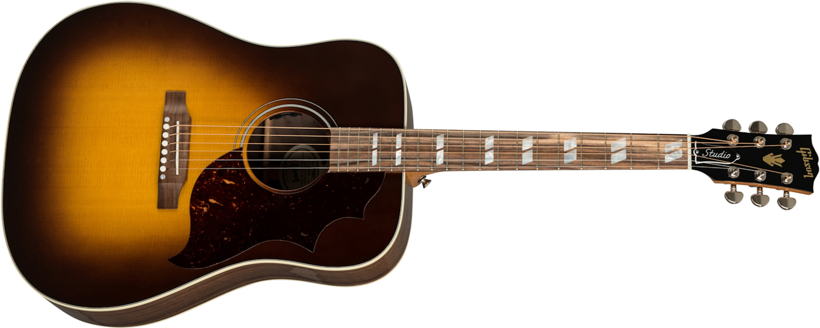 Gibson Hummingbird Studio Walnut Epicea Noyer Wal +etui - Walnut Burst - Guitare Acoustique - Main picture