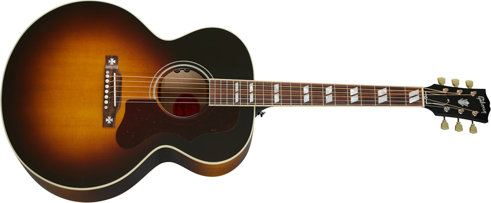 Gibson J-185 Original 2020 Jumbo Epicea Erable Rw - Vintage Sunburst - Guitare Electro Acoustique - Main picture