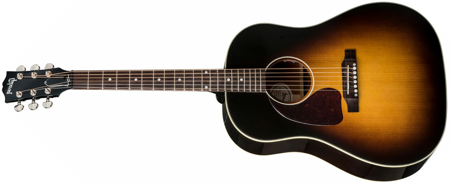 Gibson J-45 Standard Lh Dreadnought Gaucher Epicea Acajou Rw - Vintage Sunburst - Guitare Electro Acoustique - Main picture