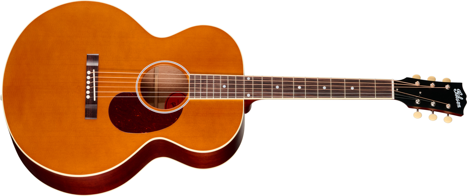 Gibson J185 Century 12-fret Jumbo Shsc Epicea Acajou Rw - Vintage Amber Satin - Guitare Folk - Main picture