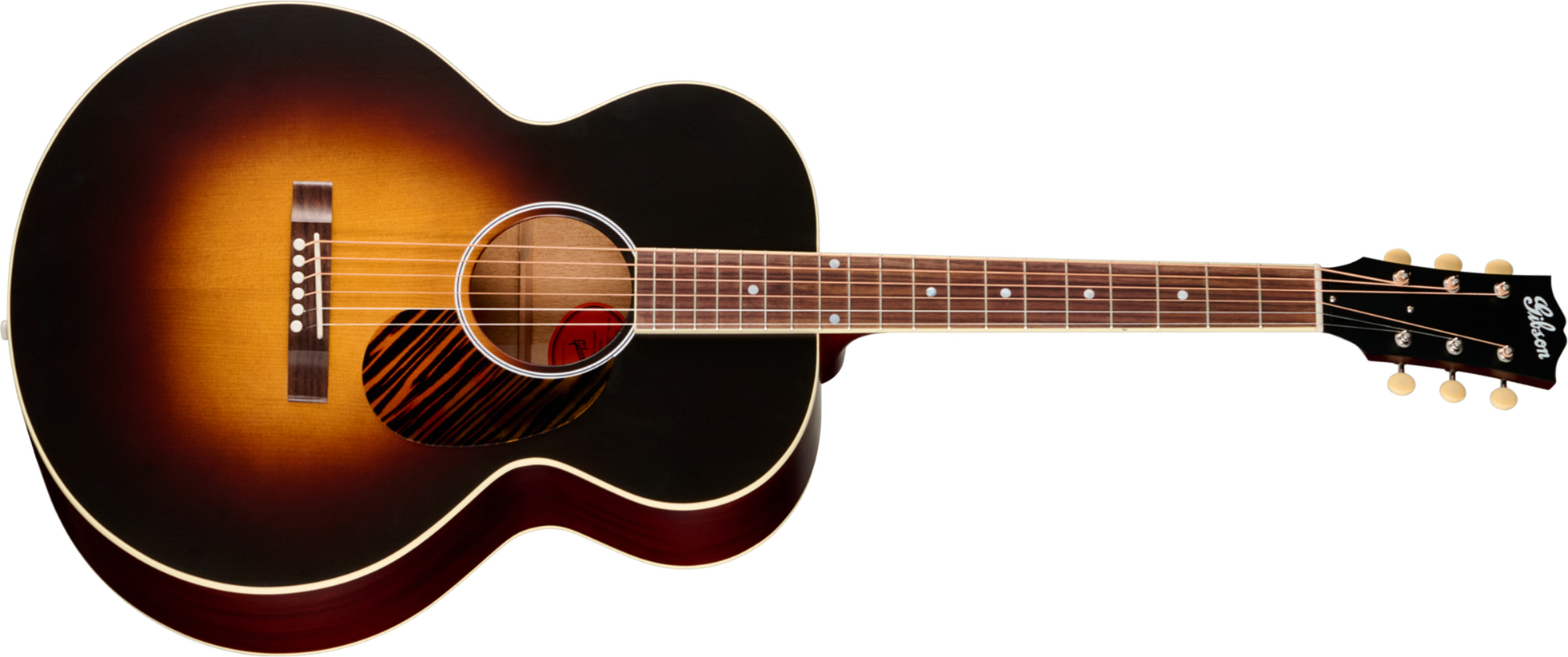 Gibson J185 Century 12-fret Jumbo Shsc Epicea Acajou Rw - Vintage Sunburst Satin - Guitare Folk - Main picture