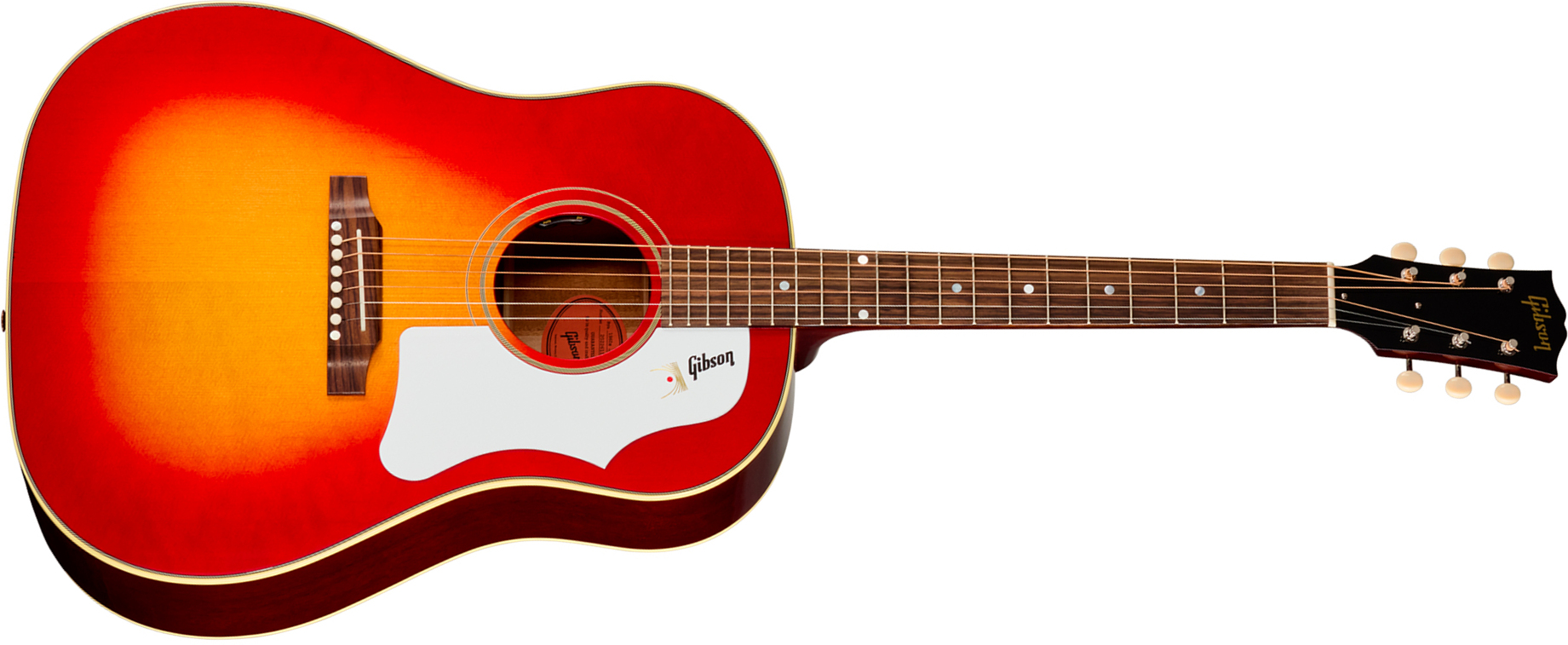 Gibson J45 60s Original (baggs Hifi Dna) Dreadnought Epicea Acajou Rw - Vintage Cherry Sunburst - Guitare Folk - Main picture