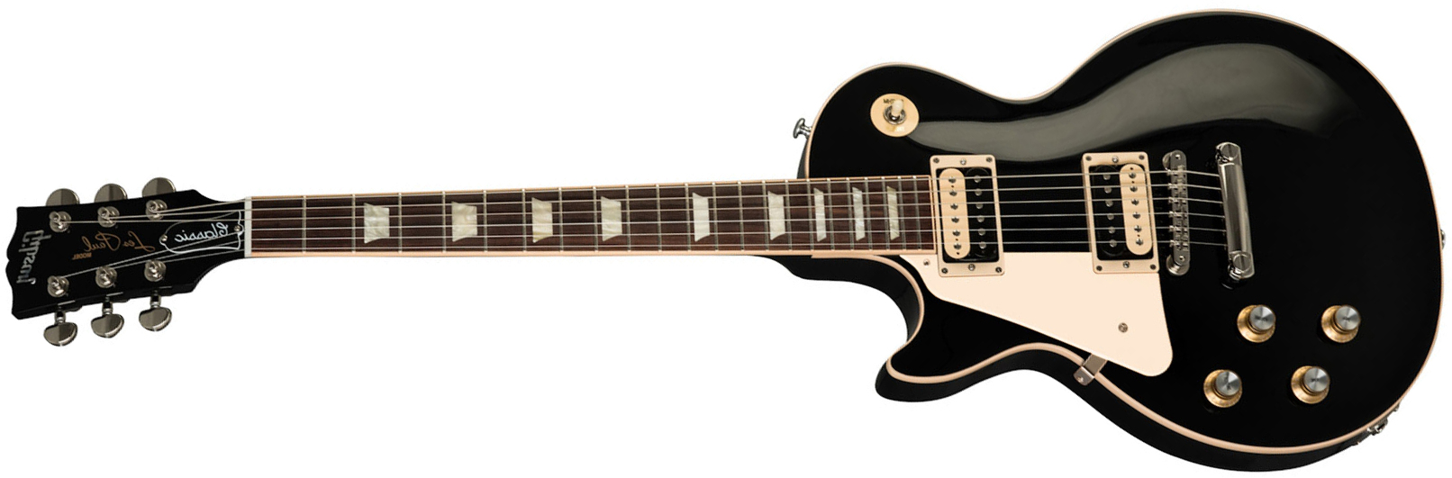 Gibson Les Paul Classic Modern Gaucher 2h Ht Rw - Ebony - Guitare Électrique Gaucher - Main picture