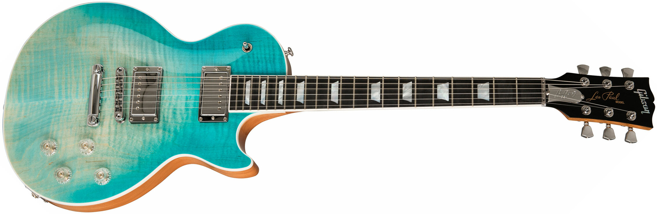 Gibson Les Paul Hp-ii High Performance 2019 Hh Ht Rw - Seafoam Fade - Guitare Électrique Single Cut - Main picture