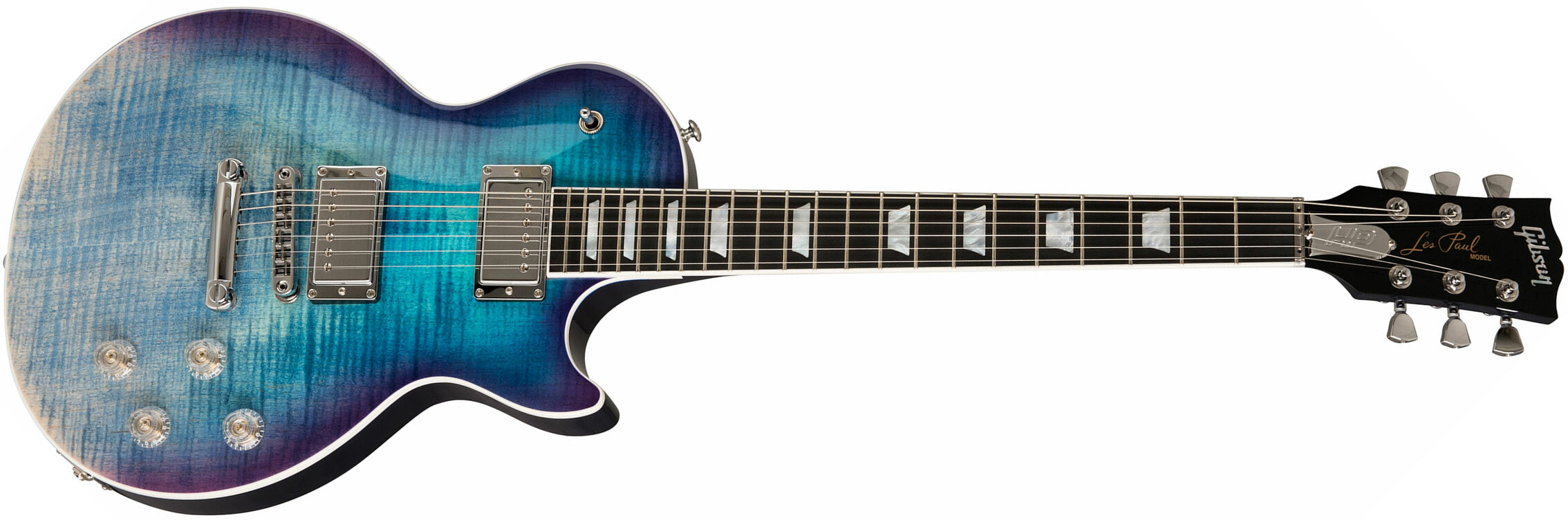 Gibson Les Paul Hp-ii High Performance 2019 Hh Ht Rw - Blueberry Fade - Guitare Électrique Single Cut - Main picture