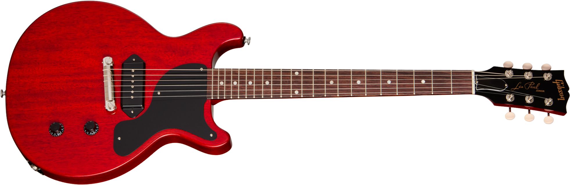 Gibson Les Paul Junior Dc Usa 2s P90 Ht Rw - Vintage Cherry - Guitare Électrique Double Cut - Main picture
