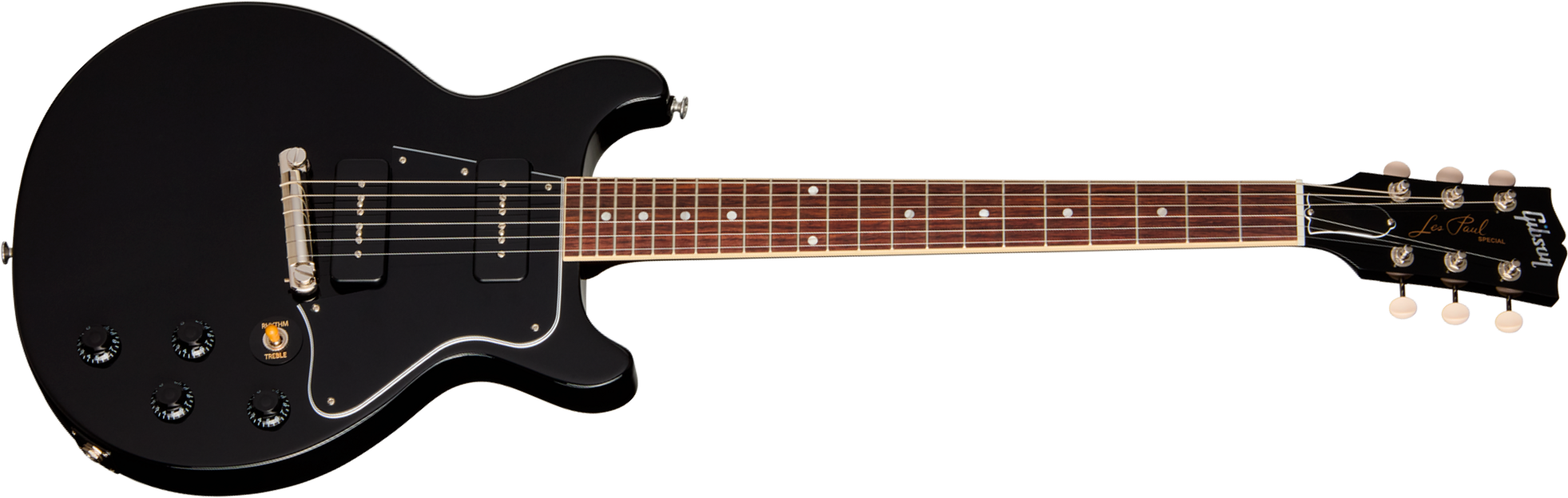 Gibson Les Paul Special Dc Usa 2s P90 Ht Rw - Ebony - Guitare Électrique Double Cut - Main picture