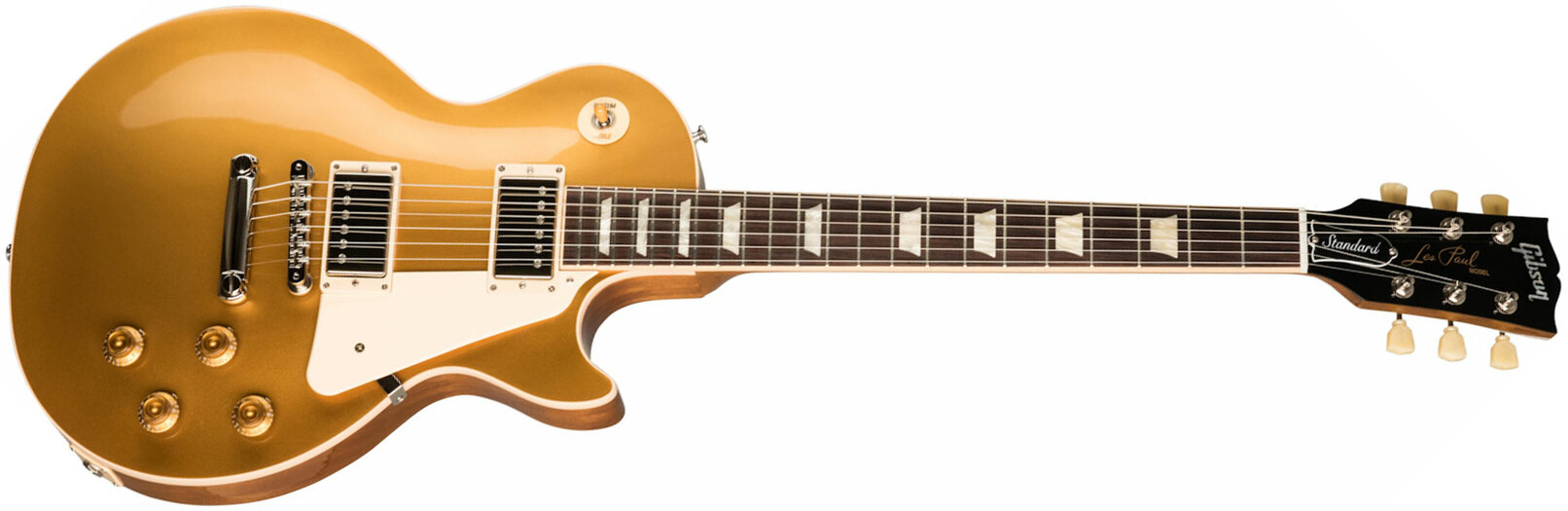 Gibson Les Paul Standard 50s Original 2h Ht Rw - Gold Top - Guitare Électrique Single Cut - Main picture