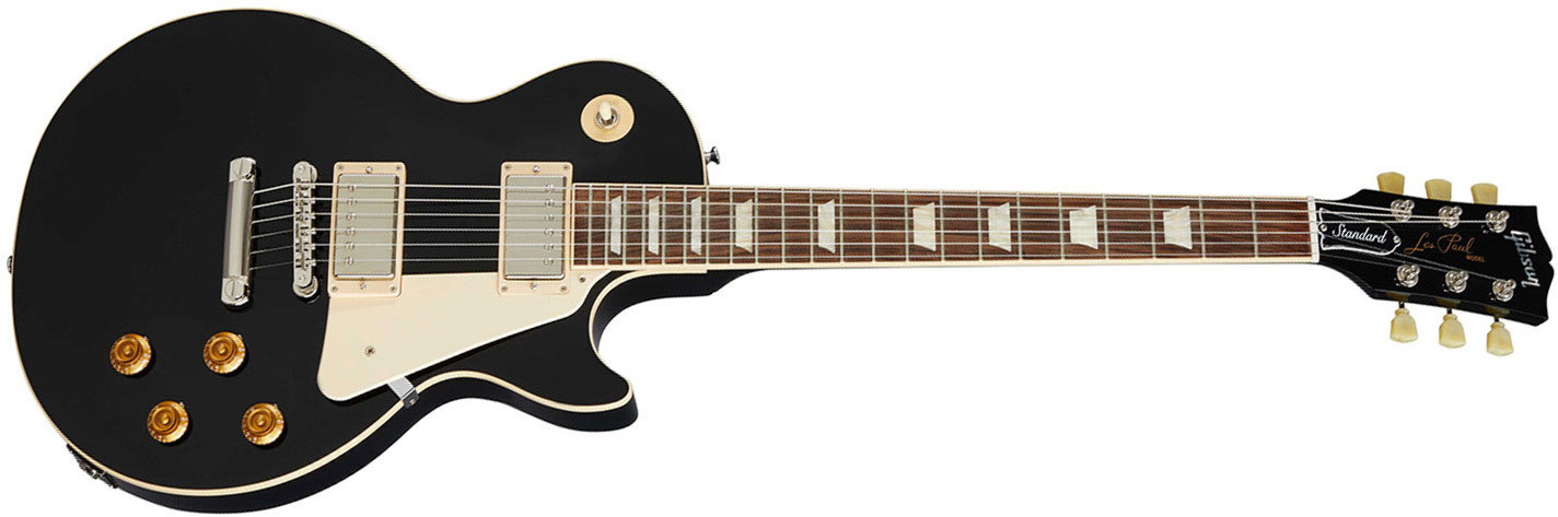 Gibson Les Paul Standard 50s Original Ltd 2h Ht Rw - Ebony - Guitare Électrique Single Cut - Main picture