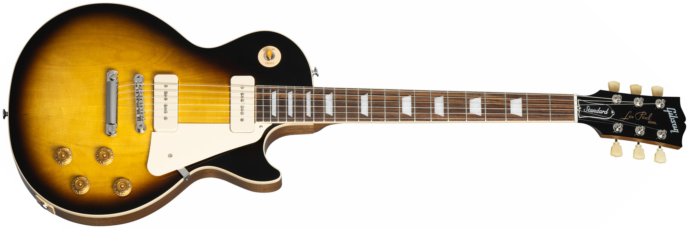 Gibson Les Paul Standard 50s P90 Original 2p90 Ht Rw - Tobacco Burst - Guitare Électrique Single Cut - Main picture