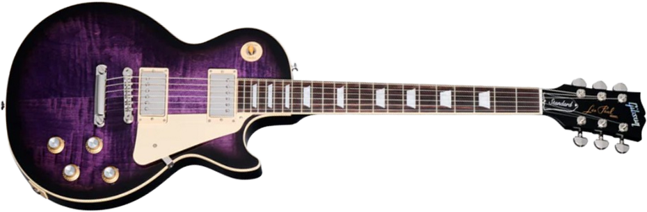 Gibson Les Paul Standard 60s Figured Original 2h Ht Rw - Dark Purple Burst - Guitare Électrique Single Cut - Main picture
