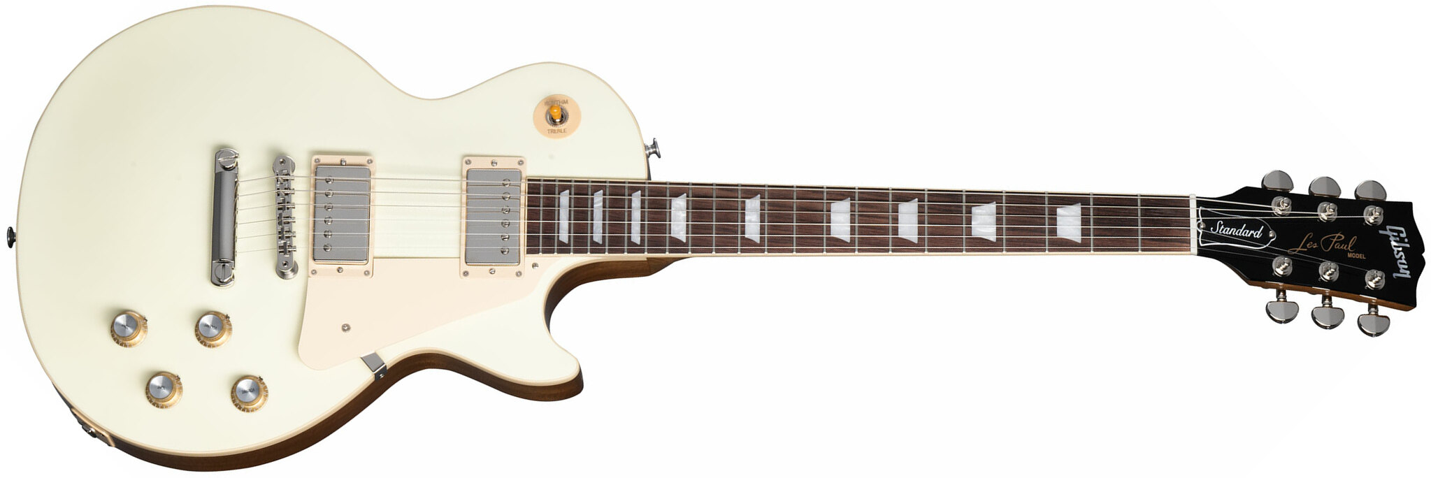 Gibson Les Paul Standard 60s Plain Top 2h Ht Rw - Classic White - Guitare Électrique Single Cut - Main picture