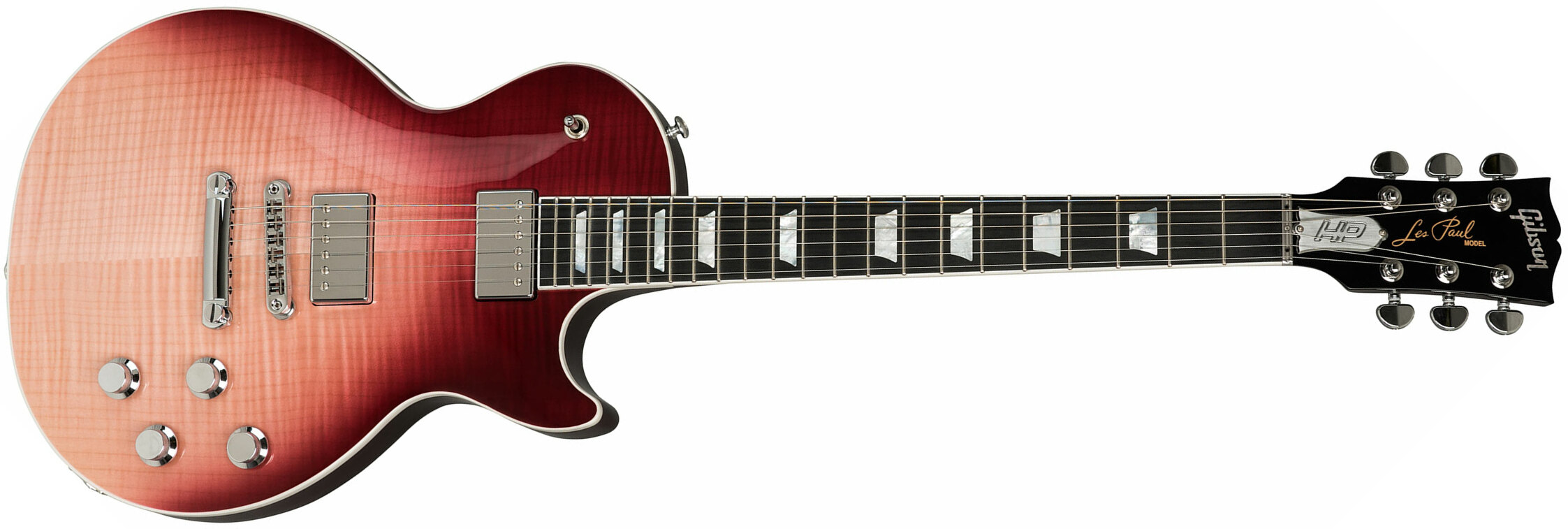 Gibson Les Paul Standard Hp-ii 2018 2h Ht Ric - Hot Pink Fade - Guitare Électrique Single Cut - Main picture